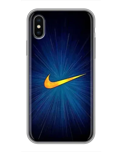 Чохол для iPhone Xs Max з картинкою «Синій пульс Nike» Чохол для iPhone Xs Max з картинкою «Синій пульс Nike»