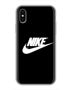 Чохол для iPhone Xs Max з картинкою «Мазки фарби Nike»