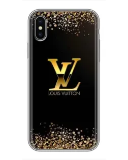 Чохол для iPhone Xs Max з картинкою «LV — золоті іскри»