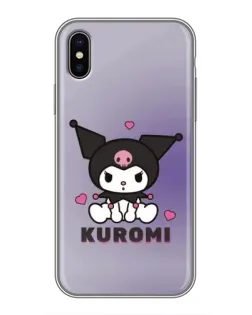 Чохол для iPhone Xs Max з картинкою «Kuromi — фіолетовий арт»