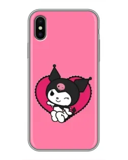 Чохол для iPhone Xs Max з картинкою «Kuromi — любов у серці»