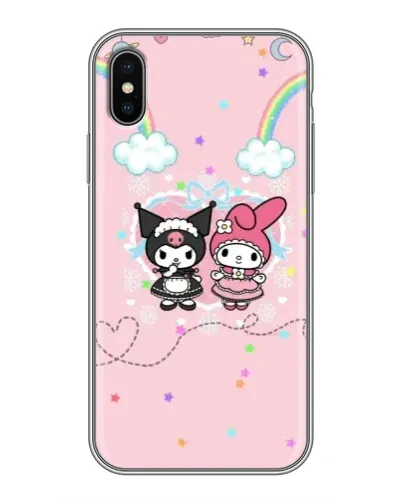 Чохол для iPhone Xs Max з картинкою «My Melody та Kuromi» Чохол для iPhone Xs Max з картинкою «My Melody та Kuromi»