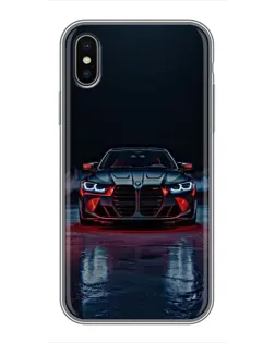 Чохол для iPhone Xs Max з картинкою «BMW на мокрій дорозі»