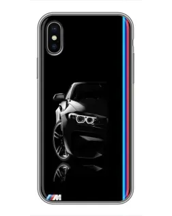 Чохол для iPhone Xs Max з картинкою «Силует BMW в темряві»