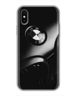 Чохол для iPhone Xs Max з картинкою «Емблема BMW — макро»