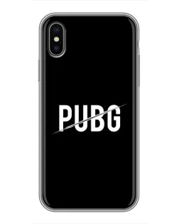Чохол для iPhone Xs Max з картинкою «PUBG — білий логотип» Чохол для iPhone Xs Max з картинкою «PUBG — білий логотип»