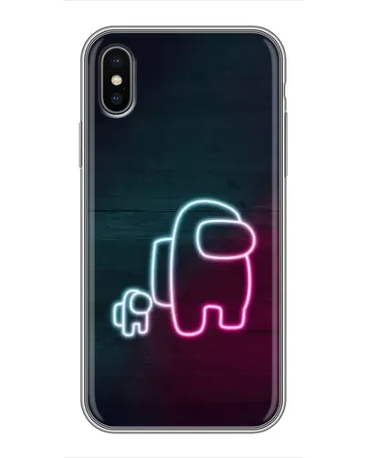 Чохол для iPhone Xs Max з картинкою «Among Us неон-арт» Чохол для iPhone Xs Max з картинкою «Among Us неон-арт»