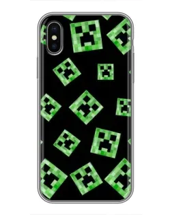 Чохол для iPhone Xs Max з картинкою «Паттерн з кріперами»