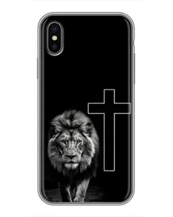 Чехол для iPhone Xs Max с картинкой «Лев и Крест»