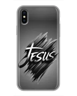 Чехол для iPhone Xs Max с картинкой «Надпись Jesus Graffiti»