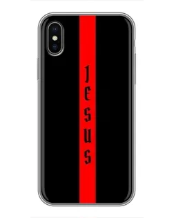 Чехол для iPhone Xs Max с картинкой «Красная линия веры»