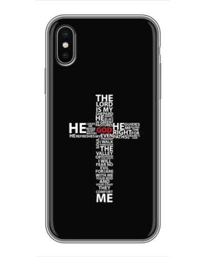 Чохол для iPhone Xs Max з картинкою «Текстовий хрест» Чохол для iPhone Xs Max з картинкою «Текстовий хрест»