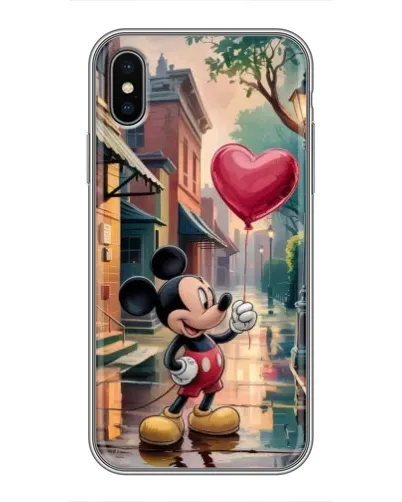 Чохол для iPhone Xs Max з картинкою «Міккі та кулька-серце» Чохол для iPhone Xs Max з картинкою «Міккі та кулька-серце»