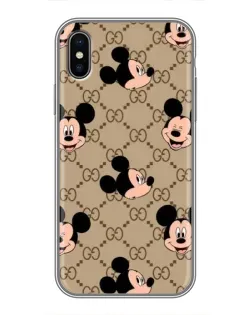 Чохол для iPhone Xs Max з картинкою «Брендовий паттерн Міккі»