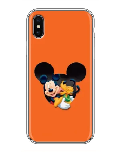 Чехол для iPhone Xs Max с картинкой «Сердце Микки Минни»