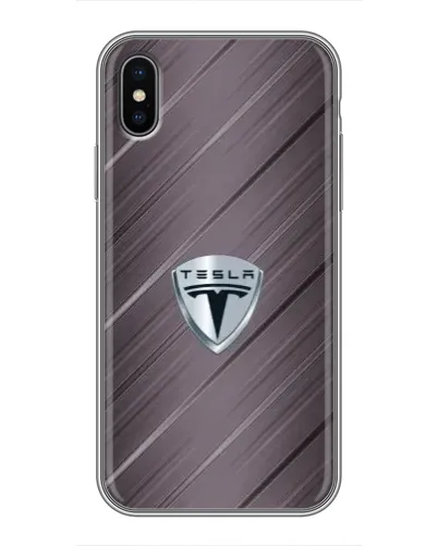Чохол для iPhone Xs Max з картинкою «Металева текстура Tesla» Чохол для iPhone Xs Max з картинкою «Металева текстура Tesla»