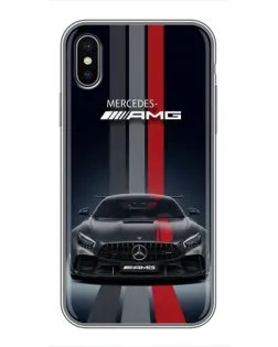 Чохол для iPhone Xs Max з картинкою «Mercedes — білий карбон» Чохол для iPhone Xs Max з картинкою «Mercedes — білий карбон»