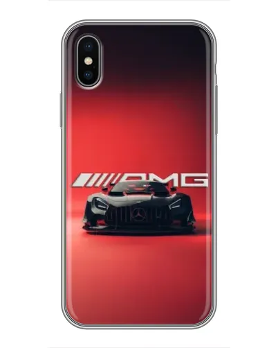 Чохол для iPhone Xs Max з картинкою «Mercedes AMG — червона лінія»