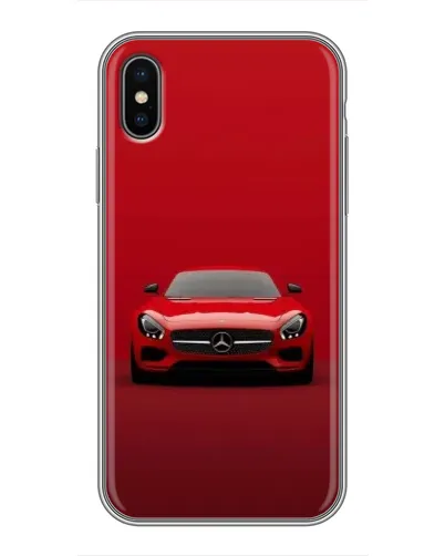 Чехол для iPhone Xs Max с картинкой «Красный Mercedes AMG»