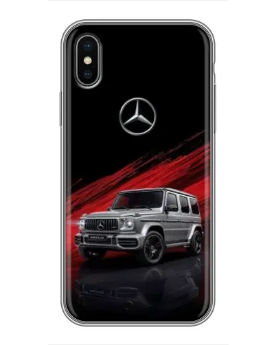 Чохол для iPhone Xs Max з картинкою «Mercedes G-Class червоний»