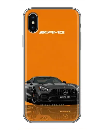Чохол для iPhone Xs Max з картинкою «Помаранчевий Mercedes AMG»