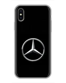 Чохол для iPhone Xs Max з картинкою «Mercedes класичний лого»