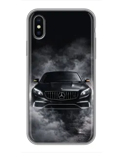 Чохол для iPhone Xs Max з картинкою «Mercedes у диму»