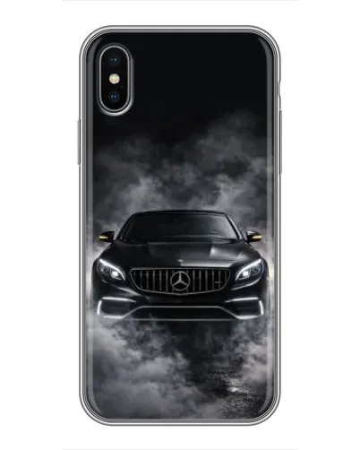 Чохол для iPhone Xs Max з картинкою «Mercedes у диму»