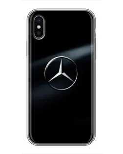 Чохол для iPhone Xs Max з картинкою «Mercedes на металі»