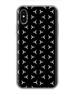 Чохол для iPhone Xs Max з картинкою «Mercedes паттерн зірок»