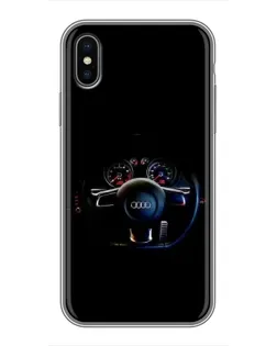 Чохол для iPhone Xs Max з картинкою «Салон Audi — кермо» Чохол для iPhone Xs Max з картинкою «Салон Audi — кермо»
