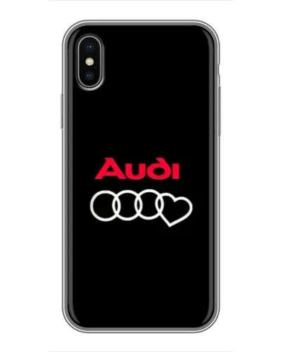 Чохол для iPhone Xs Max з картинкою «Логотип Audi Heart»