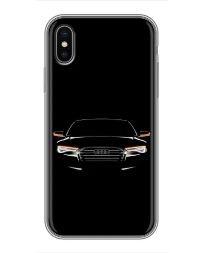 Чохол для iPhone Xs Max з картинкою «Audi — нічний контур»