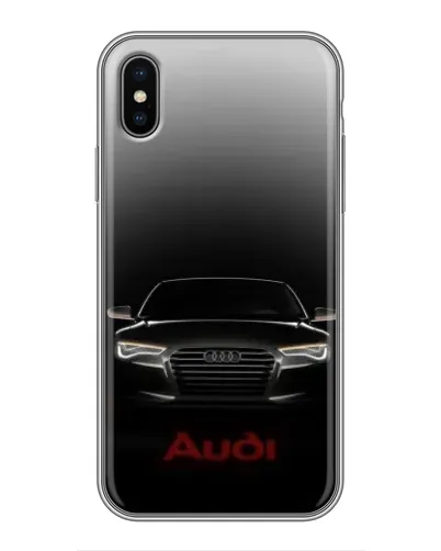 Чохол для iPhone Xs Max з картинкою «Audi — градієнтний контур»