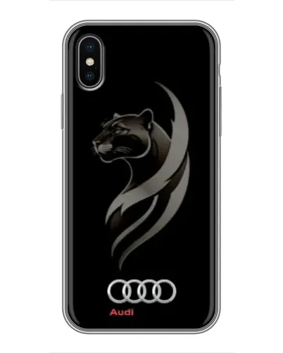 Чохол для iPhone Xs Max з картинкою «Графіка — пантера та Audi»