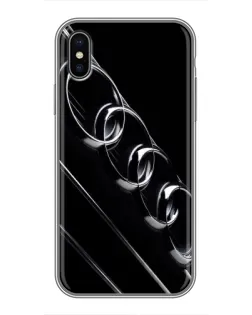 Чохол для iPhone Xs Max з картинкою «Audi — абстрактні кільця»