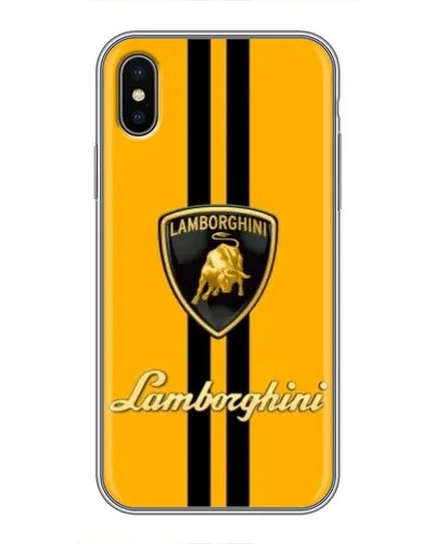 Чохол для iPhone Xs Max з картинкою «Lamborghini Stripe жовтий» Чохол для iPhone Xs Max з картинкою «Lamborghini Stripe жовтий»