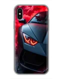 Чохол для iPhone Xs Max з картинкою «Lamborghini червоне сяйво»