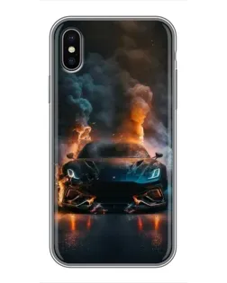 Чохол для iPhone Xs Max з картинкою «Lamborghini димна естетика»