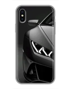 Чохол для iPhone Xs Max з картинкою «Lamborghini фари деталізація»