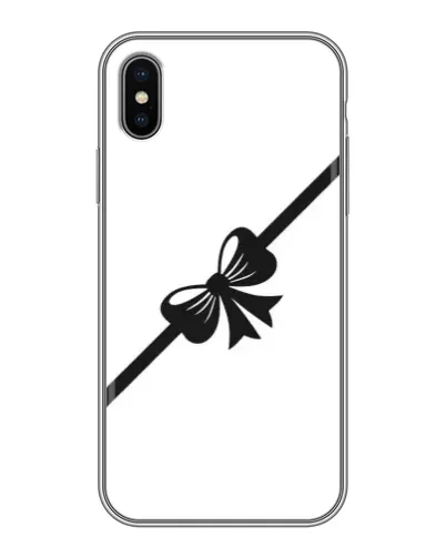 Чохол для iPhone Xs Max з картинкою «Діагональний бант»