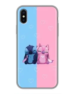 Чохол для iPhone Xs Max з картинкою «Stitch та Angel Love»
