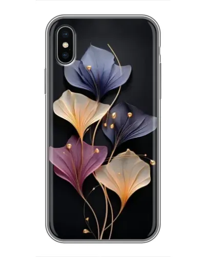Чохол для iPhone Xs Max з картинкою «Лілові квіти грації» Чохол для iPhone Xs Max з картинкою «Лілові квіти грації»