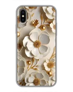 Чохол для iPhone Xs Max з картинкою «Білі паперові квіти»