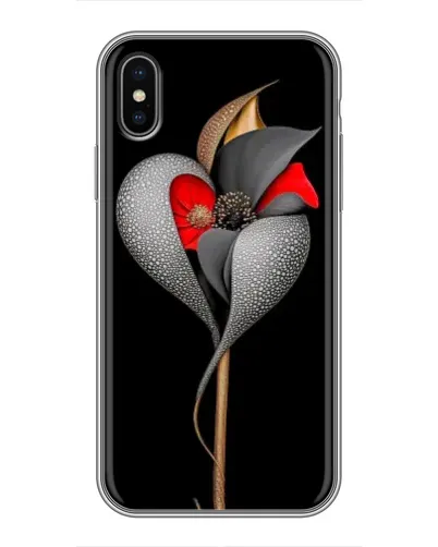Чехол для iPhone Xs Max с картинкой «Серебряный фантазийный цветок» Чехол для iPhone Xs Max с картинкой «Серебряный фантазийный цветок»