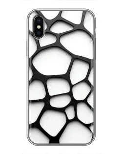 Чохол для iPhone Xs Max з картинкою «Біла об'ємна сітка» Чохол для iPhone Xs Max з картинкою «Біла об'ємна сітка»