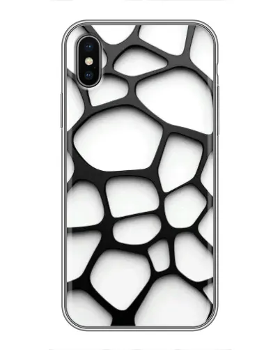 Чохол для iPhone Xs Max з картинкою «Біла об'ємна сітка» Чохол для iPhone Xs Max з картинкою «Біла об'ємна сітка»