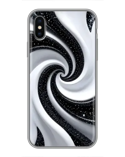Чохол для iPhone Xs Max з картинкою «Чорно-біла спіраль» Чохол для iPhone Xs Max з картинкою «Чорно-біла спіраль»