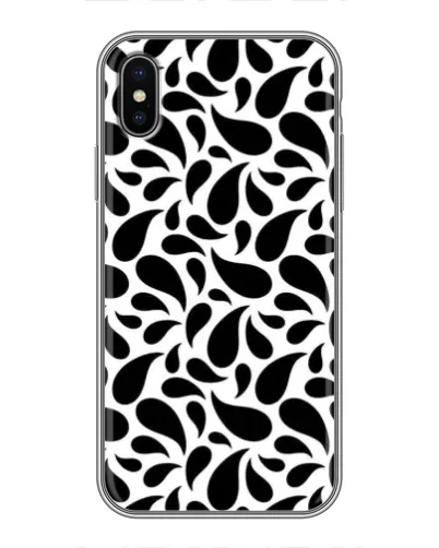 Чохол для iPhone Xs Max з картинкою «Контрастні чорні краплі» Чохол для iPhone Xs Max з картинкою «Контрастні чорні краплі»