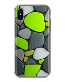 Чохол для iPhone Xs Max з картинкою «Яскрава неонова галька»